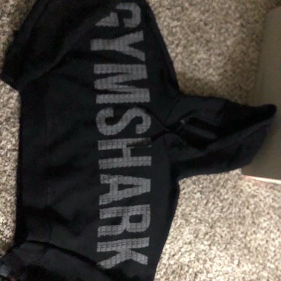 Gymshark Tops - black gymshark cropped hoodie.